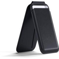 Satechi Magnetic Wallet Stand Leren Case Apple Zwart - thumbnail