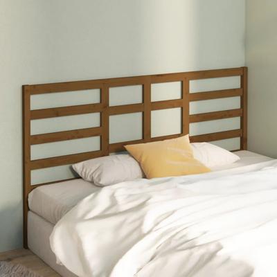 Hoofdbord 186x4x104 cm massief grenenhout honingbruin