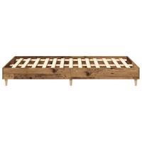 Bedframe zonder matras 140x190 cm spaanplaat bewerkt hout - thumbnail