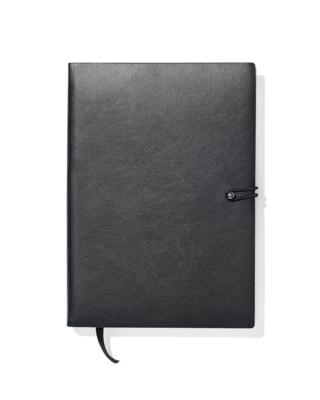 HEMA Notitieboek gelinieerd PU zwart A5