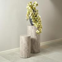 Bendt Zuil 'Flavian' Marmerlook, Set van 2 stuks, kleur Grijs - thumbnail