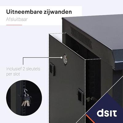 DSI 22U serverkast met glazen deur - DS6822 server rack