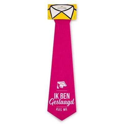 Stropdas Geslaagd Pink