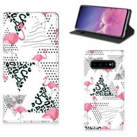 Samsung Galaxy S10 | Hoesje maken | Flamingo Triangle - thumbnail