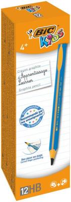 BIC Potloden, l: 14 cm, dikte 10 mm, vulling 4 mm, 12 stuk/ 1 doos