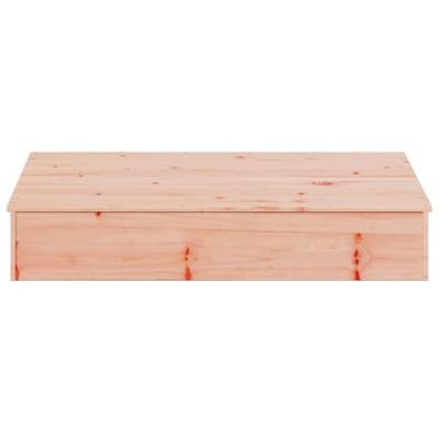 VidaXL Zandbak met deksel 111x111x19,5 cm massief douglashout