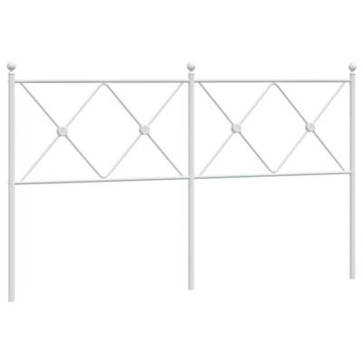 Hoofdbord 160 cm metaal wit