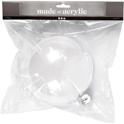 Creativ Company Deco ballen, d 15,6 cm, transparant, 1 stuk
