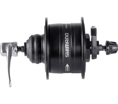 Shimano Dynamonaaf hd-3d37 3 watt - 32 gaats - center lock - snelspanner - zwart