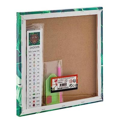 Grafix Canvas diamond painting tijger, 30x30cm
