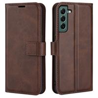 Lunso - Samsung Galaxy S23 Plus - cover bookcase hoes - Coffee - thumbnail