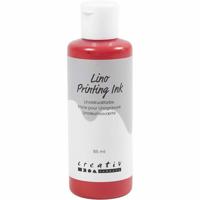 Creativ Company Linoleum verf, rood, 85 ml/ 1 fles - thumbnail
