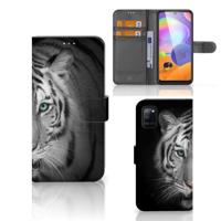 Samsung Galaxy A31 | Telefoonhoesje | Met pasjeshouder | Tijger - thumbnail