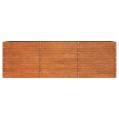 Plantenbak verhoogd 240x80x77 cm cortenstaal roestig