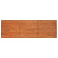 VidaXL Plantenbak verhoogd 240x80x77 cm cortenstaal roestig - thumbnail