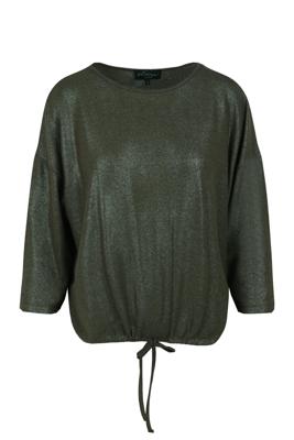 Elvira Casuals Top Britt E4 25-015 T-shirt Korte Mouw 276 Dark Green