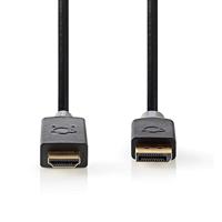 Nedis DisplayPort-Kabel | DisplayPort Male | HDMI Output | 2 m | 1 stuks - CCBW37100AT20 CCBW37100AT20 - thumbnail