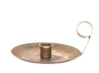 Kandelaar metaal goud Ø19,5xh9cm - thumbnail