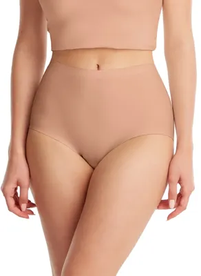 Secrets Maxi slip naadloos - 30176 - Naadloze dames taille slip - Invisible - Katoenen kruisje - S | Dames slip - Onderbroek - Ondergoed- Corrigerend