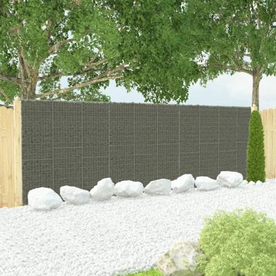 Schanskorfmuur met deksels 600x30x200 cm gegalvaniseerd staal