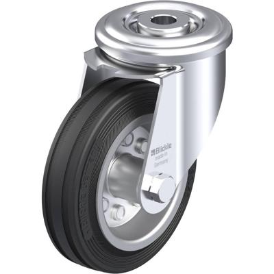 Blickle LER-VE 100R Zwenkwiel Wieldiameter: 100 mm Draagvermogen (max.): 70 kg 1 stuk(s)