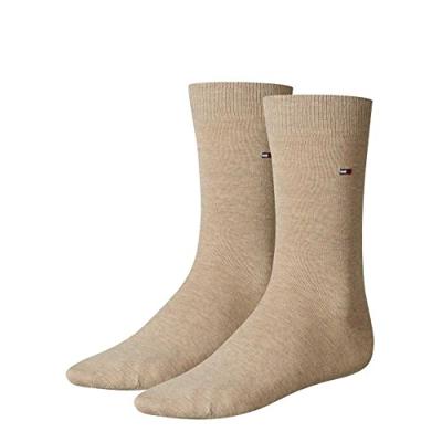 Tommy Hilfiger Men Sock Classic Light Beige Melange 2-Pack-39/42