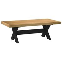 Salontafel NOAIN X-vormige poten 120x60x40 cm massief hout - thumbnail