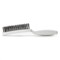 Lessmann Staalborstel | lengte 285 mm | 0,35 mm RVS-staaldraad golvend | 3-rijig | 1 stuk - 185431 185431 - thumbnail