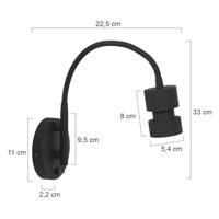 Steinhauer Vertelbaar leesspotjeNatasja LED Zwart - 3094ZW - thumbnail