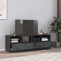 Tv-meubelen 2 st 67x39x44 cm staal antracietkleurig - thumbnail