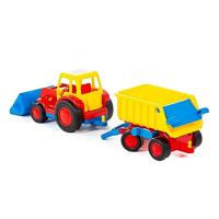 Cavallino basics tractor met shovel en trailer - thumbnail