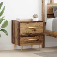 Nachtkastje 2 pcs Oud Hout 40 x 35 x 47,5 cm Bewerkt hout - thumbnail