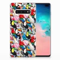 Samsung Galaxy S10 Plus | TPU Hoesje | Birds - thumbnail