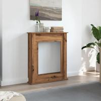 Haardombouw 75x20x87,5 cm bewerkt hout artisanaal eikenkleurig - thumbnail