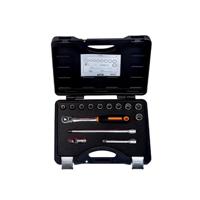 Bahco Doppenset 1/2" | slanke ratel | twaalfkant | metrisch - 14-delig - koffer - 7814DS - thumbnail