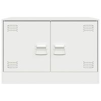 Tv-meubel 67x39x44 cm staal wit - thumbnail