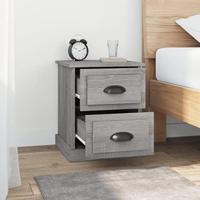 Nachtkastjes 2 st 39x39x47,5 cm bewerkt hout grijs sonoma eiken - thumbnail