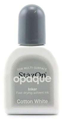 Tsukineko • stazon opaque reinker navulling inkt cotton white