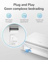 Cudy ac1200 wi-fi 4g lte-cat6 gigabit router lt700e mesh router (wit, mesh, nano simslot) - thumbnail