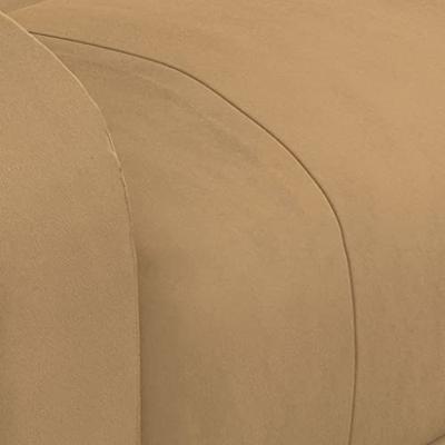 Massagestoel fluweel bruin