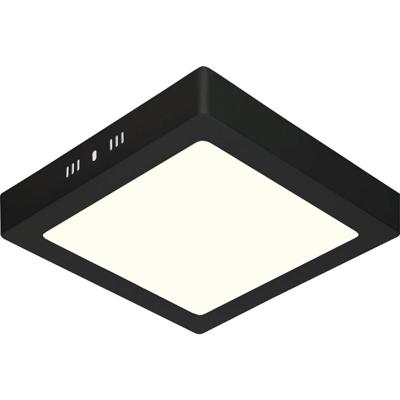 LED Downlight - 18W - Natuurlijk Wit 4200K - Mat Zwart - Opbouw - Vierkant - Aluminium - 225mm