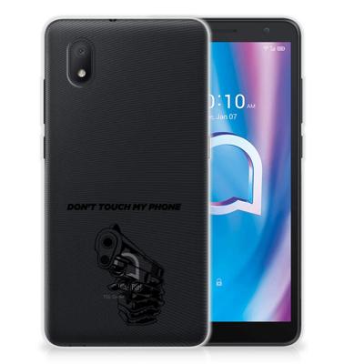 Alcatel 1B (2020) Silicone-hoesje Gun Don't Touch My Phone Alcatel 1B (2020) Silicone-hoesje Gun Don't Touch My Phone