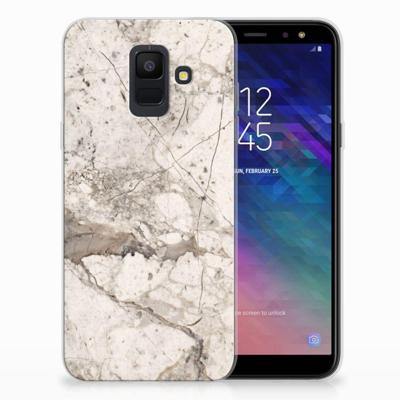 Samsung Galaxy A6 (2018) | TPU | Siliconen hoesje | Marmer Beige