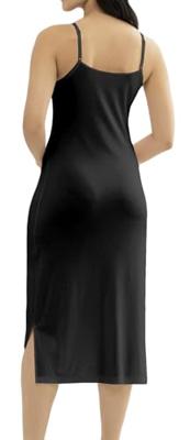 Gaubert Bamboe Onderjurk - Extra lang - Lange onderjurk met smalle bandjes - Wit - Zwart - Huidskleur