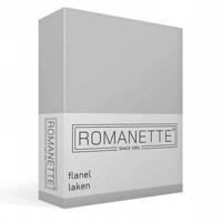 Romanette Romanette flanel laken zilver 200x260 - thumbnail