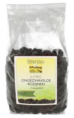 Boerjan Rozijn Jumbo Blauw Ongezwaveld 500gr Boerjan Rozijn Jumbo Blauw Ongezwaveld 500gr