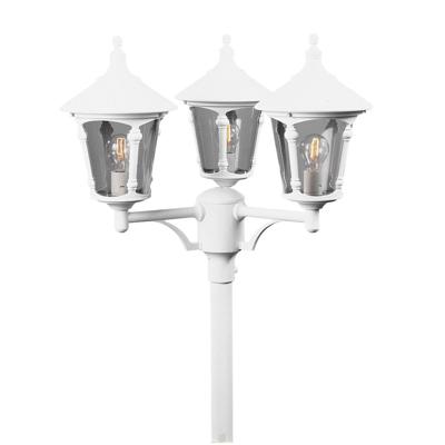 KonstSmide Klassieke lantaarnkapVirgo 3-lichts wit - 573-250