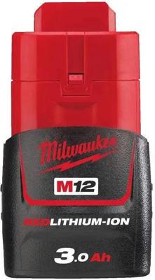 Milwaukee m12 b3 accu (12 v / 3,0 ah) - 4932451388 Milwaukee m12 b3 accu (12 v / 3,0 ah) - 4932451388