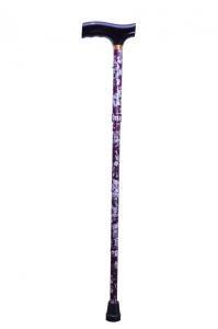 Dynalife opvouwbare wandelstok burgundy 74-84 cm Dynalife opvouwbare wandelstok burgundy 74-84 cm