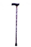 Dynalife opvouwbare wandelstok burgundy 74-84 cm - thumbnail